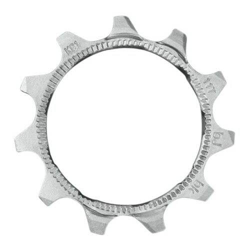 SHIMANO CS-HG50-10 11T fogaskerék bk-group-hoz, ezüst fém, különálló kerékpár kazetta fogaskerék fehér háttéren - Kerékpár hajtás