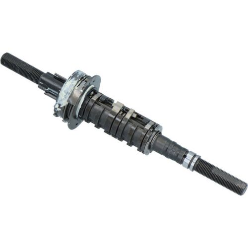 SHIMANO SG-C7002-5CD agy és tengely egység kontrafék rendszerekhez, döntött nézet fehér háttéren - Kontrafékes agy alkatrész