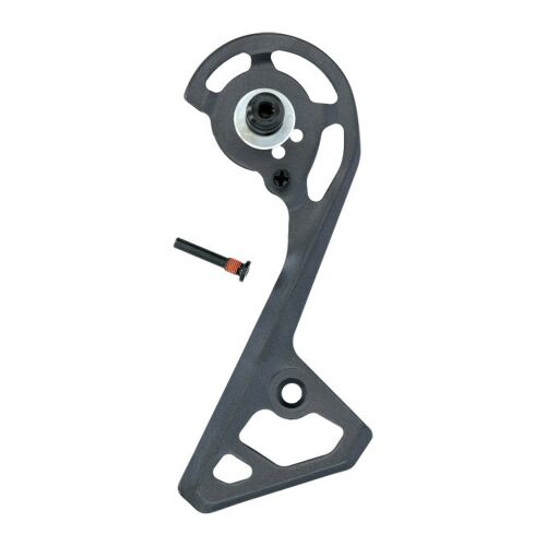 Shimano RD-R8000 váltó külső kanál és rögzítő csavar kerékpárhoz, fekete színben, fehér háttérrel - Kerékpár váltó