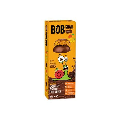 Gyümölcs snack, 30 g, BOB SNAIL, mangó tejcsokoládéban 178855893 - Édesség