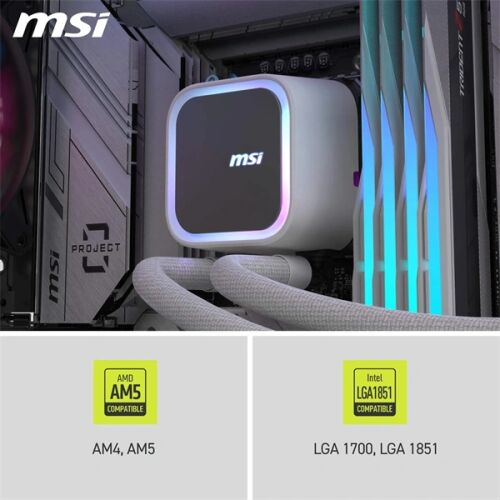 MSI Coreliquid A13 240 fehér vízhűtéses processzor hűtő 178857869 - PC ventilátor