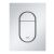 Grohe Arena Cosmopolitan S kettős öblítőlap, függőleges, 172x130mm, matt króm ABS, elölnézet