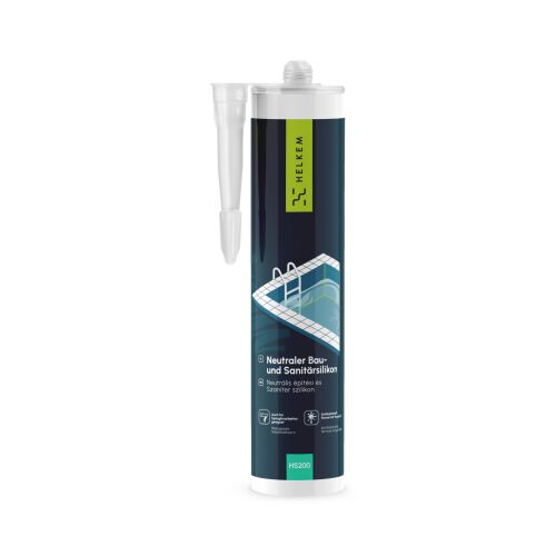 Helkem® Neutrális építési és szaniter szilikon - Kiszerelés: 280ml, Színek: Transzparens C00 178904859 - Építkezés és felújítás