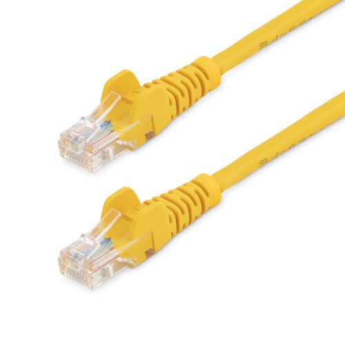 5m sárga Cat5e patch kábel, snagless ethernet kábel - UTP