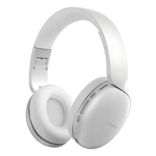 Carneo S10 DJ fehér vezeték nélküli Bluetooth fülhallgatók fehér alapon - Fülhallgató