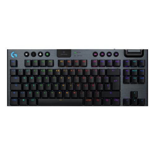 Logitech G G915 X LIGHTSPEED TKL alacsony profilú vezeték nélküli mechanikus gamer billentyűzet RGB háttérvilágítással, felülnézet - Billentyűzet