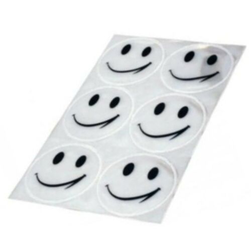 MATRICA LONGUS SMILE REFECTIVE 6DB EN13356 MOSOLYGÓS FEJES FEHÉR{10/4} 178933280 - Fényvisszaverő szalag