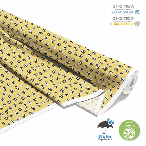 OUTDOOR DEKOSTOFFE OXFORD Panda 4 szövet tekercs, vízálló panda mintával - Függöny