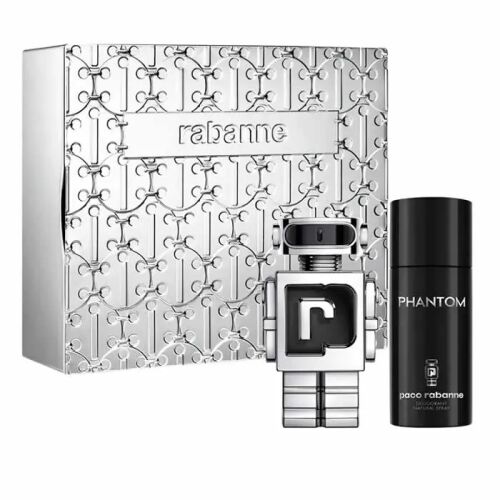 Paco Rabanne Phantom Eau De Toilette 100ml szett dezodorral, egy modern és magával ragadó illat férfiaknak - Férfi parfüm szett