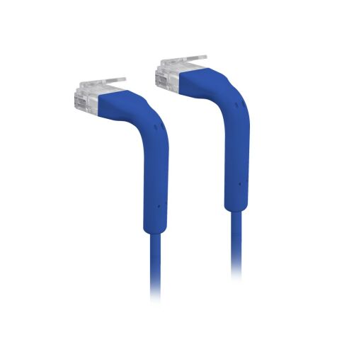 Ubiquiti UniFi UTP CAT6 Patch kábel 1m Kék, két szögletes csatlakozó, hálózati csatlakozás - Patch kábel