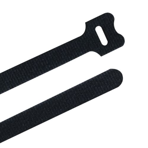 MAGIC BMNM3013x10 fekete tépőzáras pánt, 300x12.5mm újrafelhasználható kábelkötegelő, akasztós és hurkos rögzítő - Tépőzár