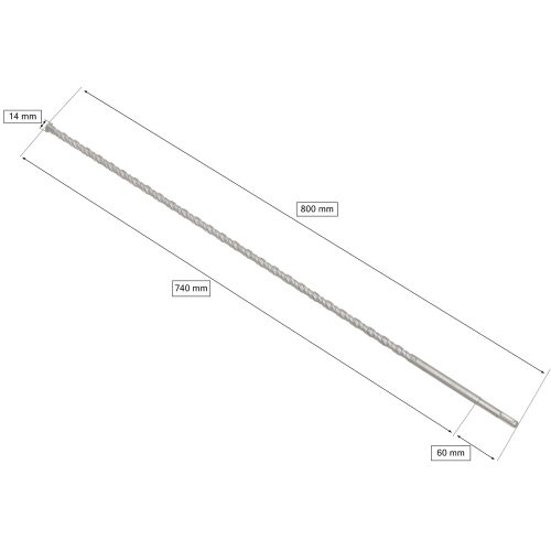 SDS+ fúrószár 14x 800 179014627 - Szerszám tartozék