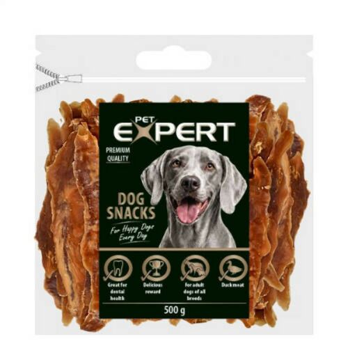 MEAT XXL Szárított kacsahús szeletek, 500g 179040582 - Kutya jutalomfalat