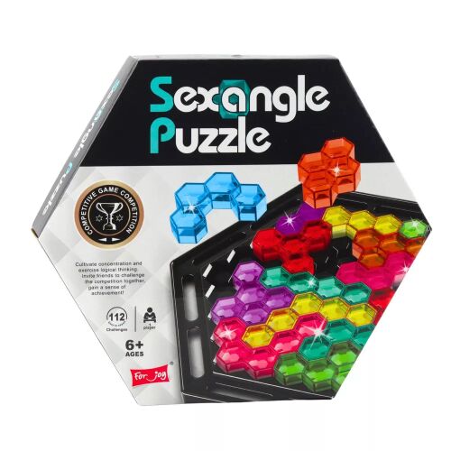 Sexangle logikai puzzle Tetris - 16 blokk, 112 feladat