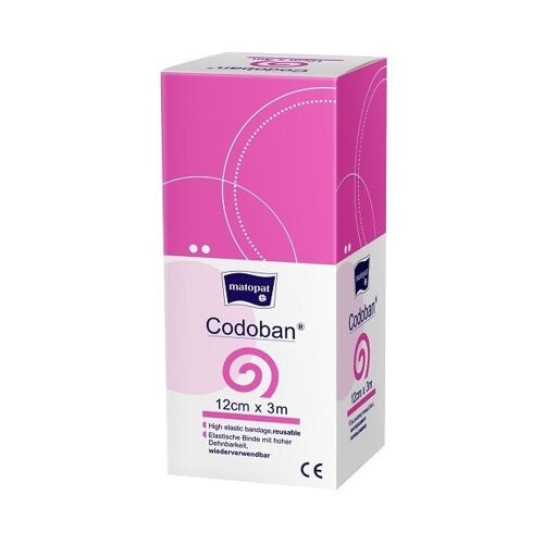 Kompressziós kötés 12 cm x 3 m rugalmas, újrafelhasználható Codoban 1 db 179125529 - Sebkezelő