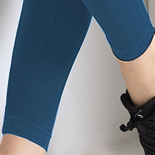 Női magas derekú leggings, kényelmes mindennapi viseletre, kék Női magas derekú leggings, kényelmes mindennapi viseletre, kék 179126480 - Női ruházat