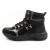 Lee Cooper LCJ-24-03-3048L női fekete téli bakancs, oldalnézet fehér háttéren