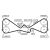 GATES K025612XS vezérműszíj rendszer diagram Subaru motorokhoz, mutatva a vezérműtengelyeket, főtengelyt, feszítőgörgőket és vízpumpát