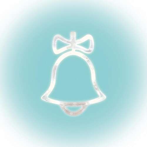 KID - LED-es Karácsonyi Harang Ablakdísz - 20cm