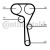 Contitech CT1167K1 vezérműszíj diagram vezérműtengelyek (CA), feszítőgörgő (TP) és főtengely (CS) pozíciókkal