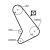Műszaki diagram, amely a Gates K015571XS befecskendezési, vezérműtengely, feszítő és főtengely pontokkal ellátott vezérműszíjrendszer elrendezését szemlélteti.