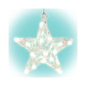 LED Csillag Ablakdísz - 32cm - Melegfehér - Home by Somogyi