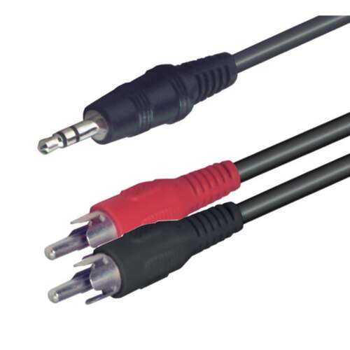 3,5mm Jack - 2 RCA Audio kábel, 1,5m