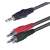 3,5mm Jack - 2 RCA Audio kábel, 1,5m