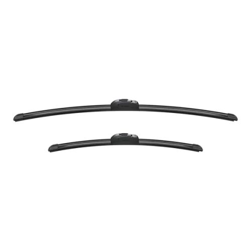 Két Bosch Wiperlap 3 397 118 912 ablaktörlő lapát, 650 mm és 450 mm, egyszerű fehér háttéren, teljes hosszukban - ‪Ablaktörlő lapát