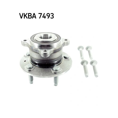 SKF VKBA 7493 kerékcsapágy készlet integrált ABS érzékelővel és rögzítő csavarokkal Chevrolet Cruze és Opel Astra/Zafira modellekhez 