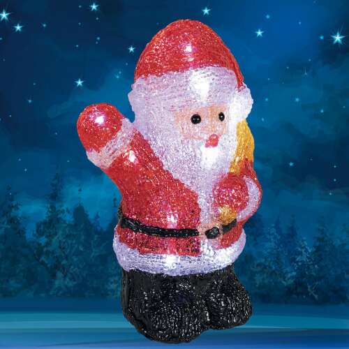 Acryl-Weihnachtsmann, außen, 16 WH LED, 23 cm