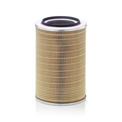 MANN-FILTER C 24 508/1 autó levegőszűrő redőzött szűrőanyaggal fehér háttérrel - Autó levegőszűrő