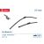 Denso DF-050 lapos ablaktörlő lapát szett, 600/450mm, szerelőadapterrel és hosszinformációval