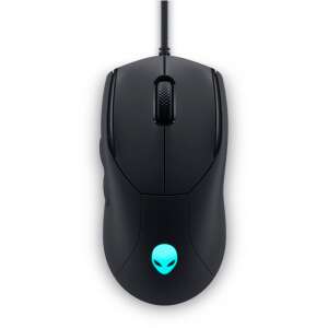 Mouse gaming Dell Alienware AW320M cu fir, negru, 19000 DPI, 6 butoane programabile - Dell Mouse