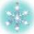 LED snowflake window decoration, 30cm, white light, HOME KID 701