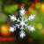 LED snowflake window decoration, 30cm, white light, HOME KID 701