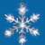LED snowflake window decoration, 30cm, white light, HOME KID 701
