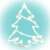 LED Christmas tree window decoration, warm white light, battery operated