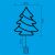 KID LED Christmas tree window decoration dimensions, 33x28 cm