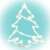 LED Christmas tree window decoration, warm white light, battery operated