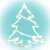 LED Christmas tree window decoration, warm white light, battery operated