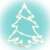 LED Christmas tree window decoration, warm white light, battery operated