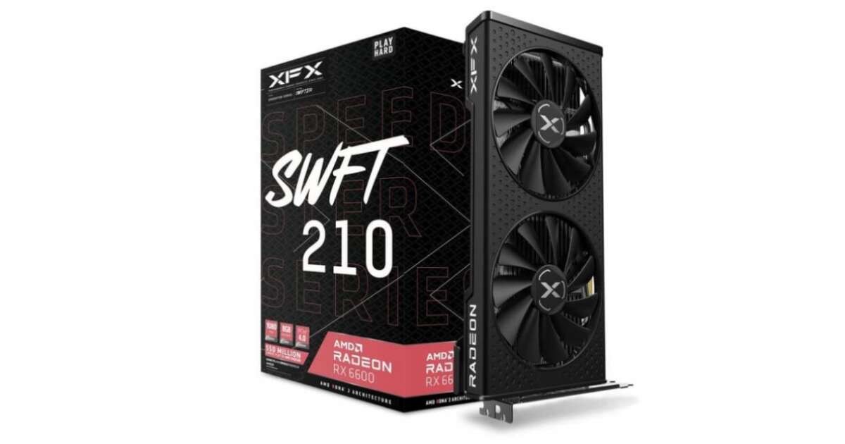 XFX Radeon RX 6600 8GB Speedster SWFT 210 videokártya (RX-66XL8LFDQ ...