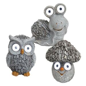 Lampa solara de gradina Home MX 639, ciuperca / bufniță / melc, 2 LED-uri albe, automată, alimentată cu baterie