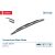 DENSO DM-038 hagyományos ablaktörlő lapát csomagolása 380mm hosszúsággal és autós illesztési ikonokkal