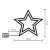 LED star window decoration, dimensions, battery operated