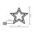 LED star window decoration, dimensions, battery operated