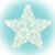 KID LED Star Window Decoration, warm white light