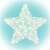LED star window decoration, warm white, battery powered