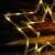 LED star window decoration, warm white, battery operated, close-up